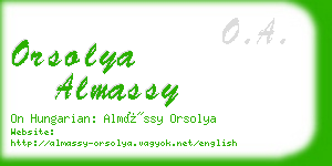 orsolya almassy business card